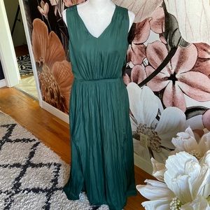 Worn Once! Banana Republic Dark Green Maxi Dress